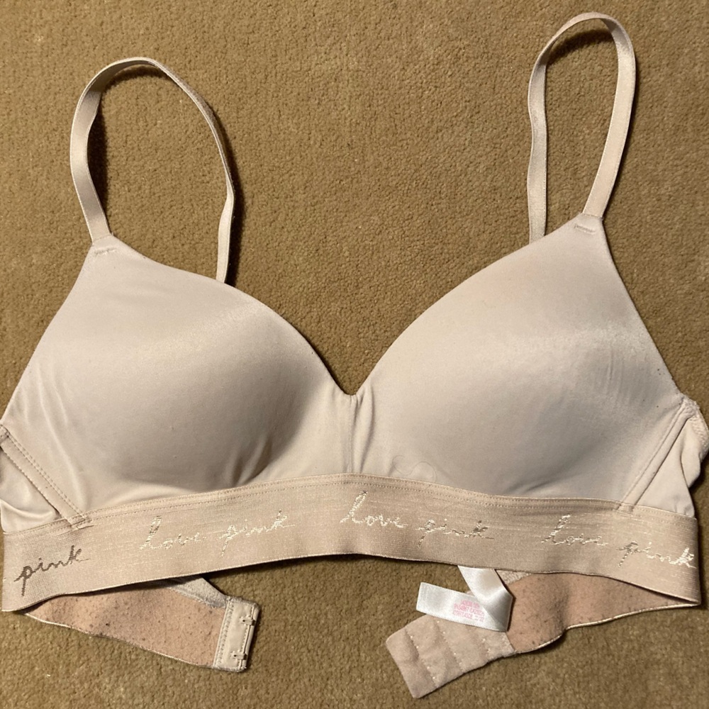PINK Victoria's Secret Women's Tan Bra